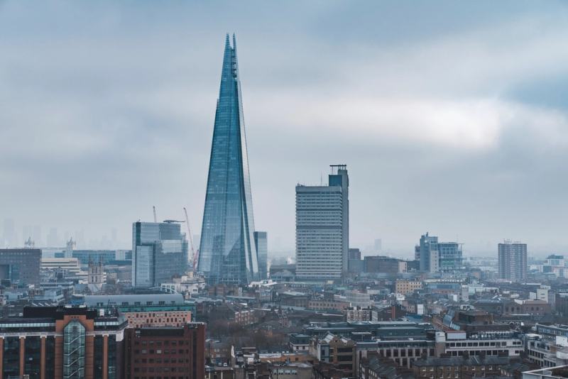 London skyline with the Shard